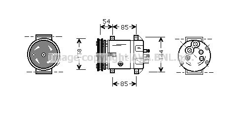 AVA QUALITY COOLING Компрессор, кондиционер DWK020